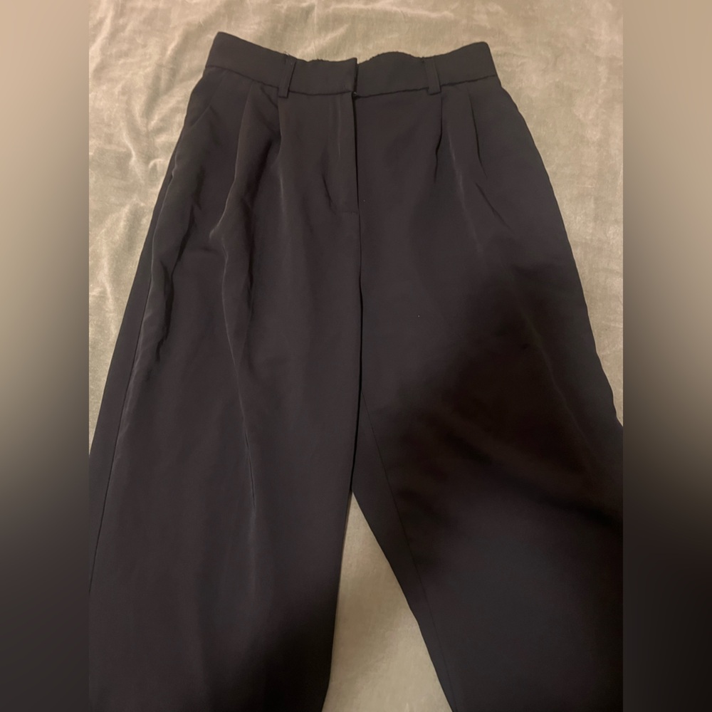 Women's Black High-Waist Trousers